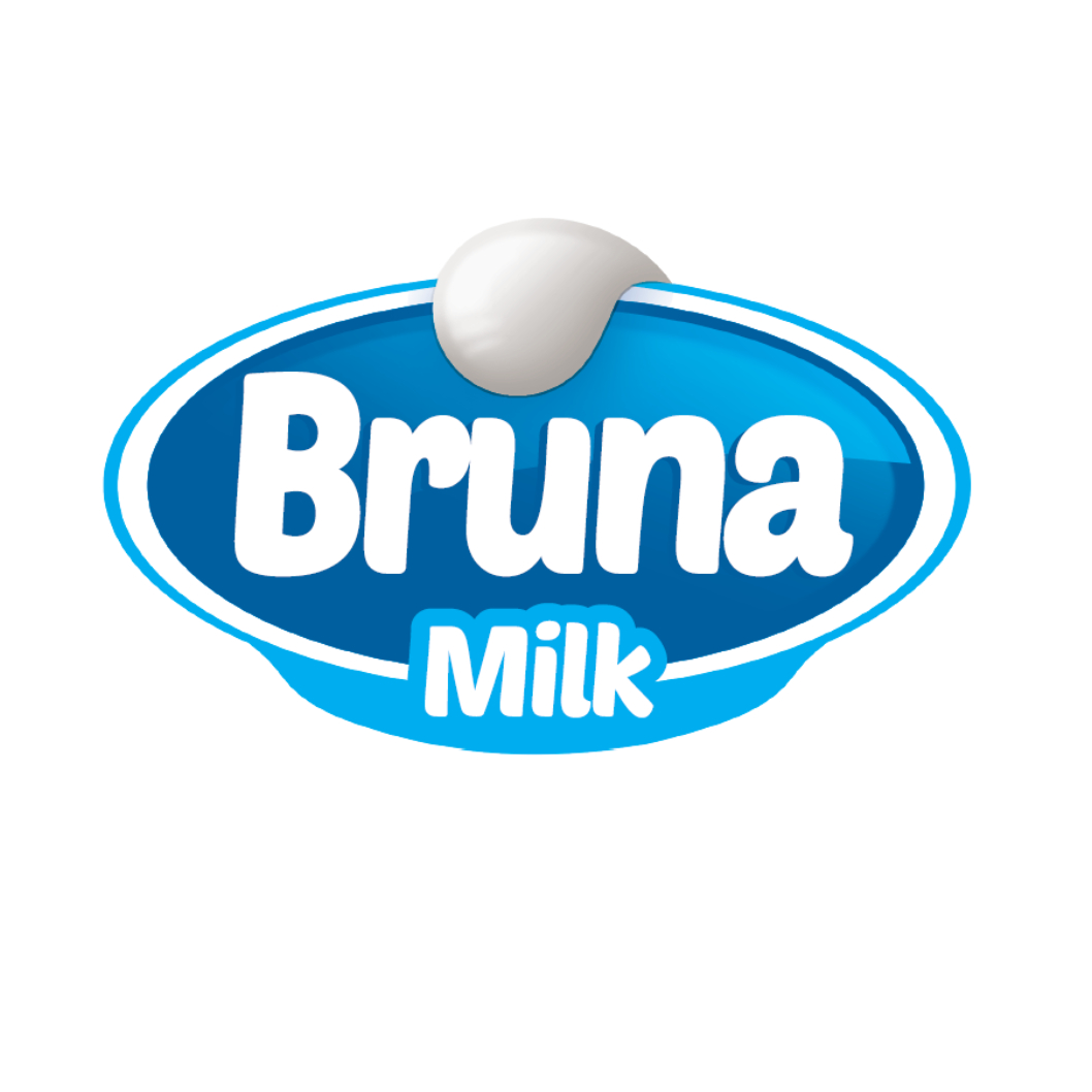 Bruna Milk. Leche de alta calidad. Con todo el sabor natural y fresco directamente de las granjas.